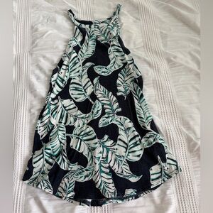 Gap Navy/Teal Tank Top w/ Round Neck
